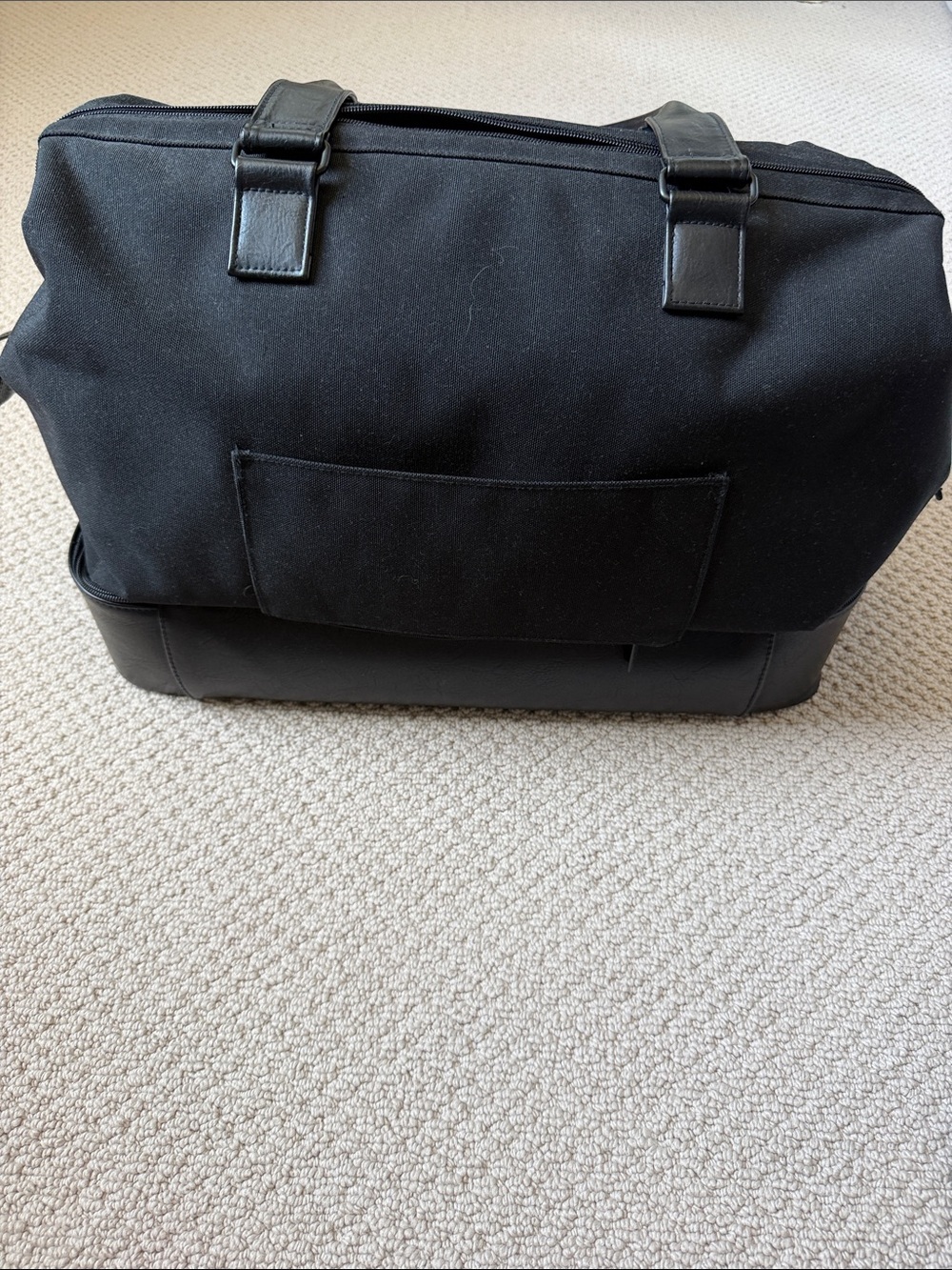 BEIS Black Duffel Weekender with Structured Base - Picture 3 of 7